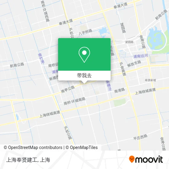 上海奉贤建工地图