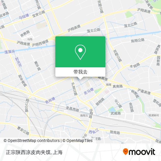 正宗陕西凉皮肉夹馍地图