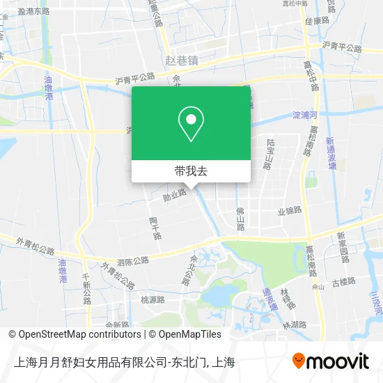 上海月月舒妇女用品有限公司-东北门地图
