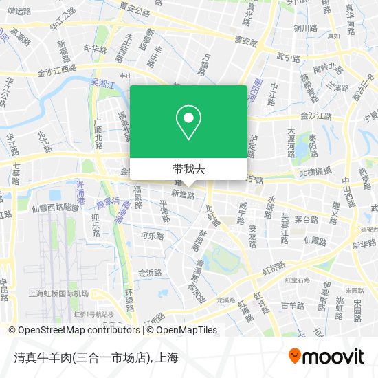 清真牛羊肉(三合一市场店)地图