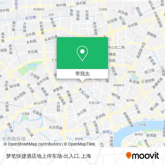 梦笔快捷酒店地上停车场-出入口地图