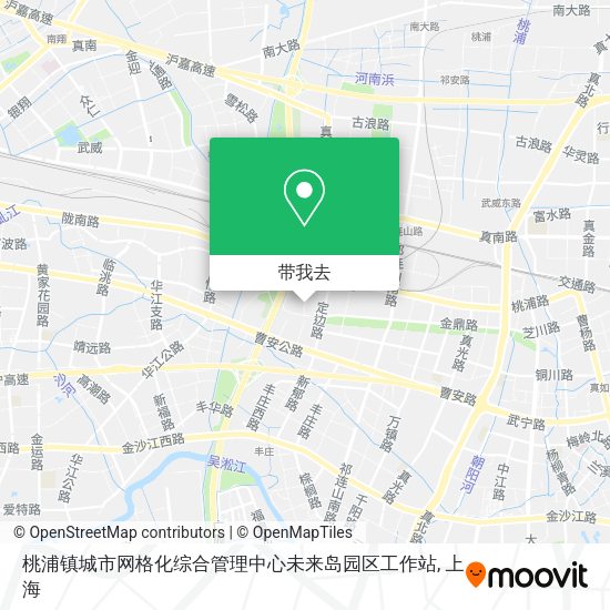 桃浦镇城市网格化综合管理中心未来岛园区工作站地图
