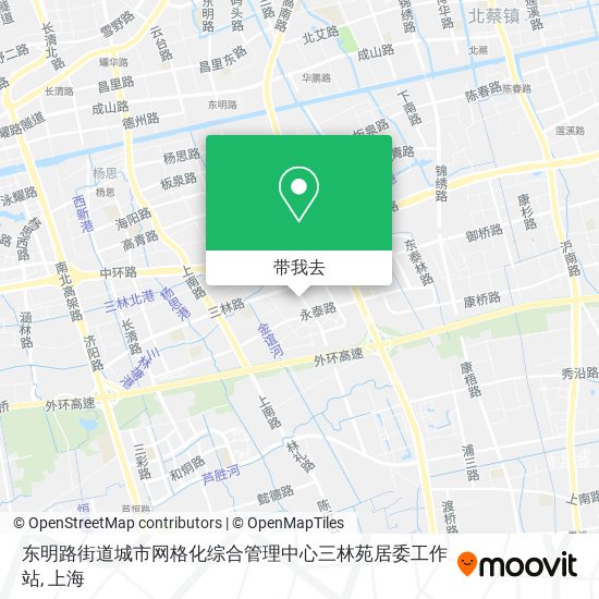 东明路街道城市网格化综合管理中心三林苑居委工作站地图