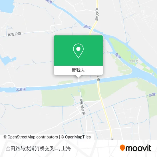 金田路与太浦河桥交叉口地图