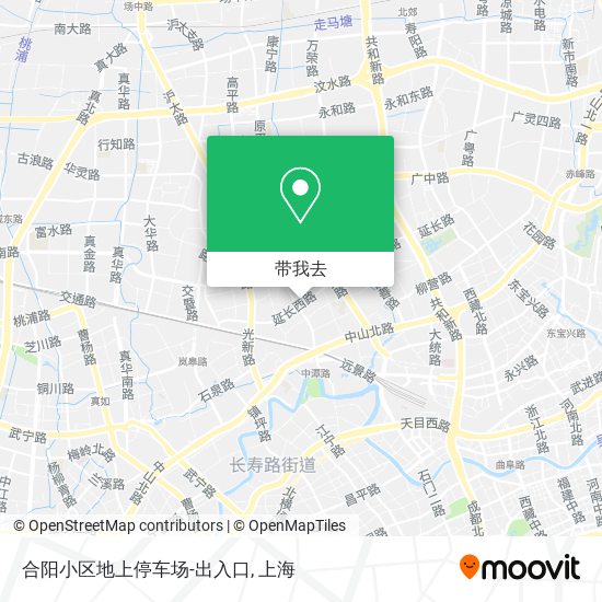 合阳小区地上停车场-出入口地图