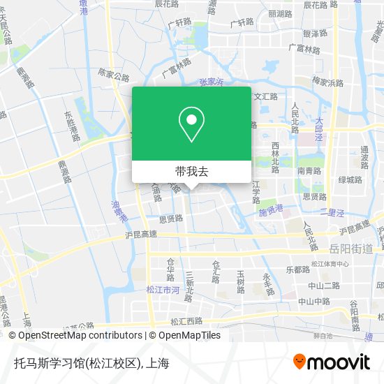 托马斯学习馆(松江校区)地图