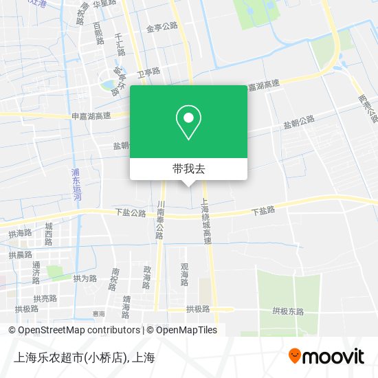 上海乐农超市(小桥店)地图
