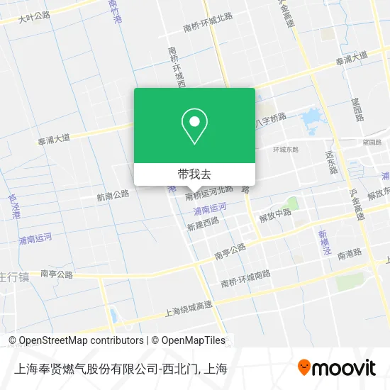 上海奉贤燃气股份有限公司-西北门地图