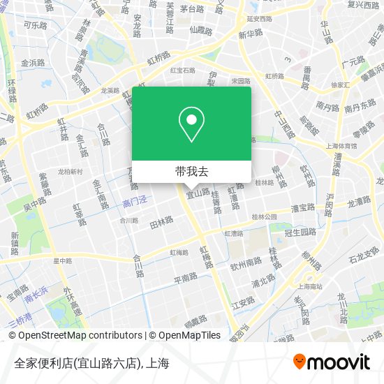 全家便利店(宜山路六店)地图