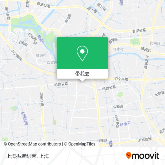 上海振聚织带地图