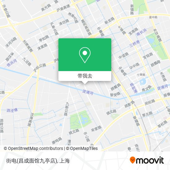 街电(昌成面馆九亭店)地图