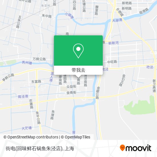 街电(回味鲜石锅鱼朱泾店)地图