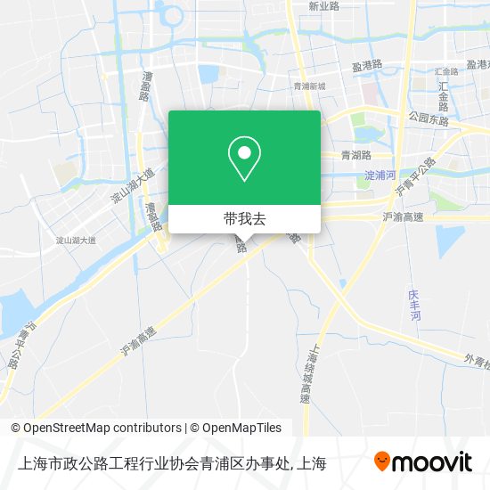 上海市政公路工程行业协会青浦区办事处地图