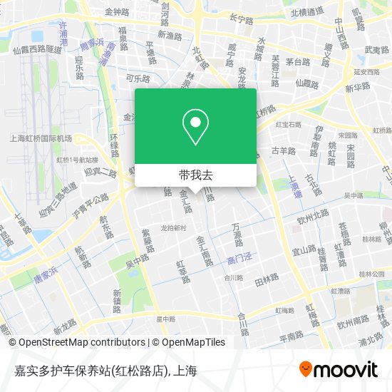 嘉实多护车保养站(红松路店)地图