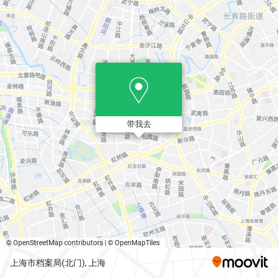 上海市档案局(北门)地图