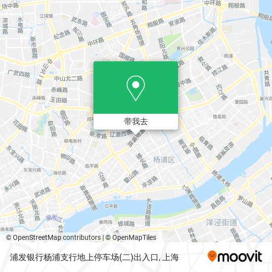浦发银行杨浦支行地上停车场(二)出入口地图