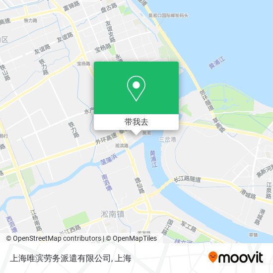 上海唯滨劳务派遣有限公司地图