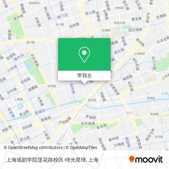 上海戏剧学院莲花路校区-绮光星球地图