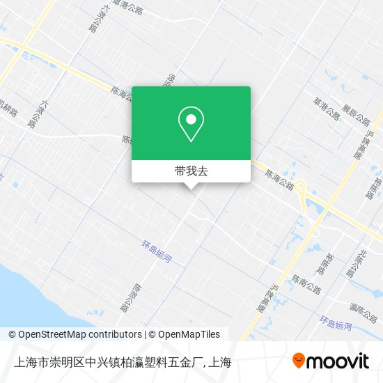 上海市崇明区中兴镇柏瀛塑料五金厂地图
