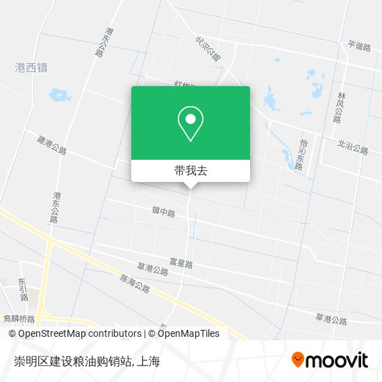 崇明区建设粮油购销站地图