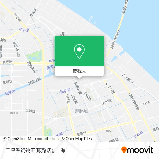 千里香馄饨王(顾路店)地图