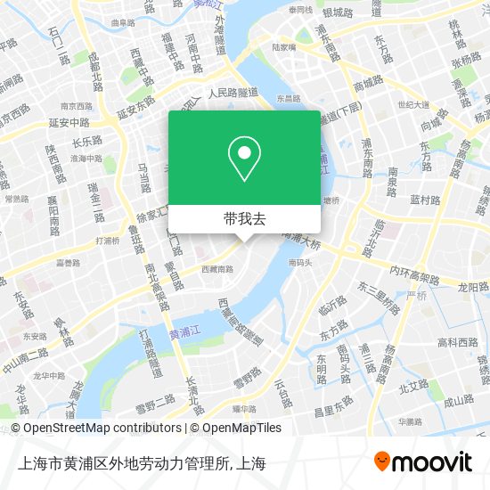 上海市黄浦区外地劳动力管理所地图