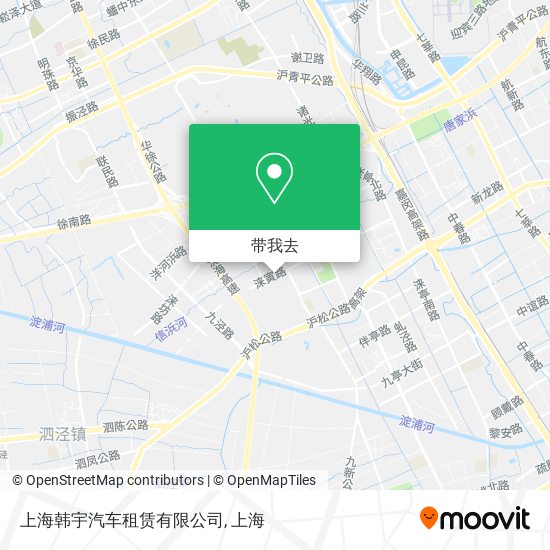 上海韩宇汽车租赁有限公司地图
