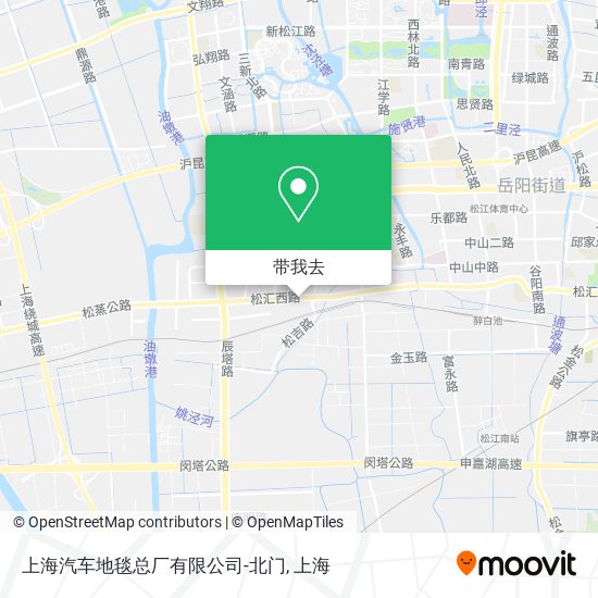 上海汽车地毯总厂有限公司-北门地图