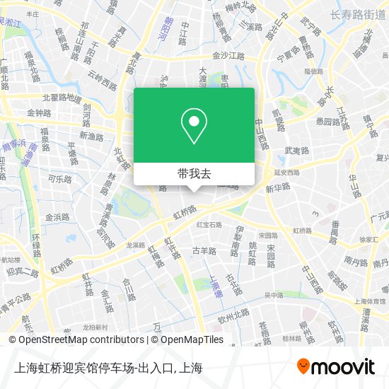 上海虹桥迎宾馆停车场-出入口地图