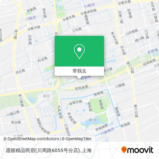 愿丽精品民宿(川周路6055号分店)地图
