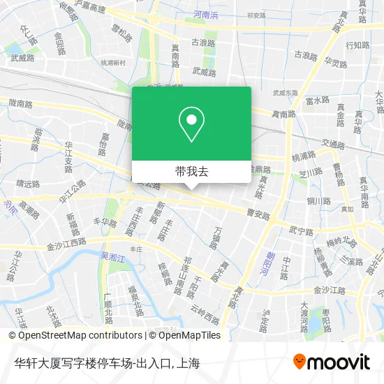 华轩大厦写字楼停车场-出入口地图
