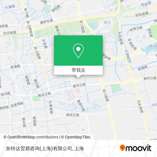 奈特达贸易咨询(上海)有限公司地图