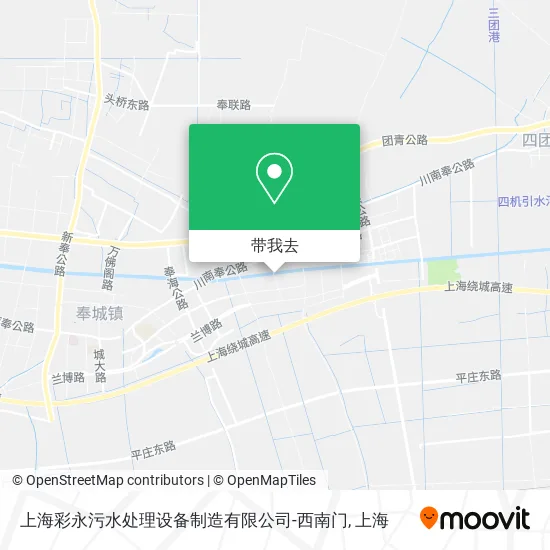 上海彩永污水处理设备制造有限公司-西南门地图