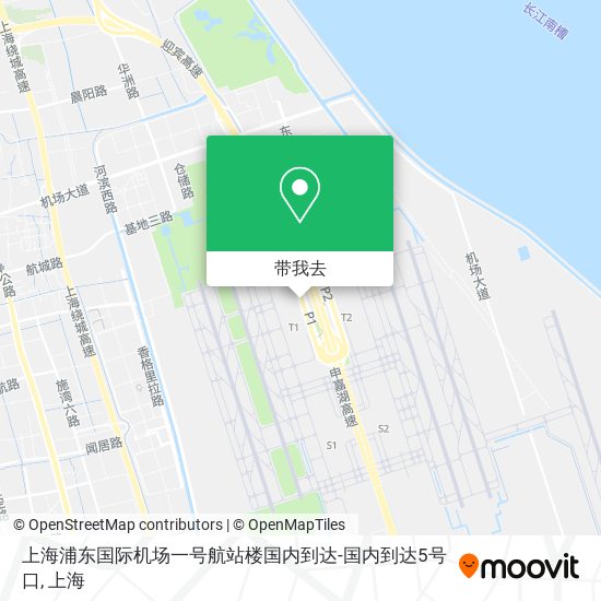 上海浦东国际机场一号航站楼国内到达-国内到达5号口地图