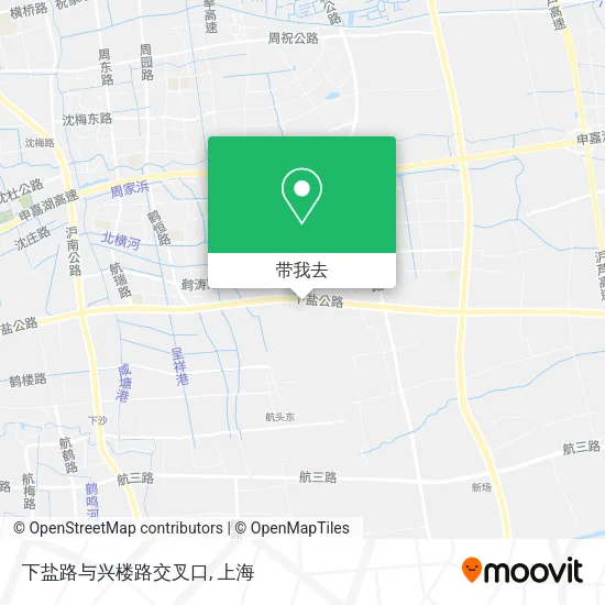 下盐路与兴楼路交叉口地图