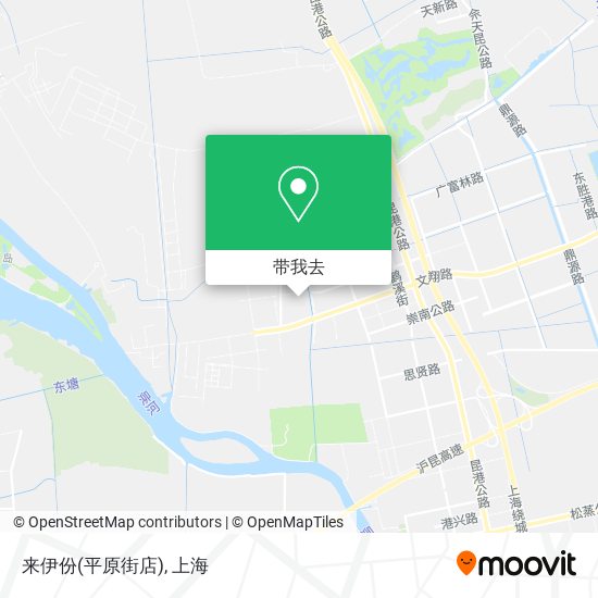 来伊份(平原街店)地图