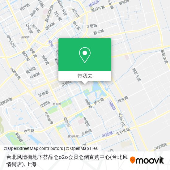 台北风情街地下荟品仓o2o会员仓储直购中心(台北风情街店)地图