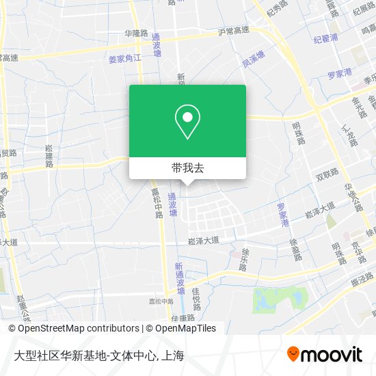大型社区华新基地-文体中心地图