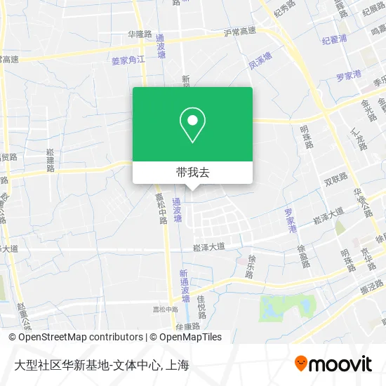 大型社区华新基地-文体中心地图