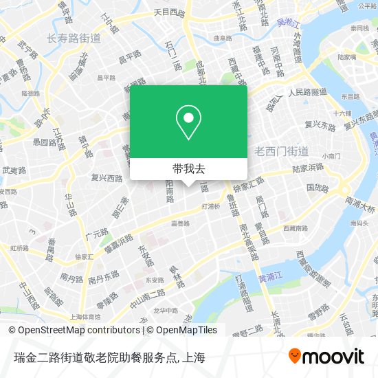 瑞金二路街道敬老院助餐服务点地图