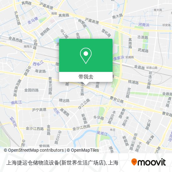 上海捷运仓储物流设备(新世界生活广场店)地图