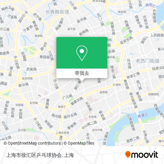 上海市徐汇区乒乓球协会地图
