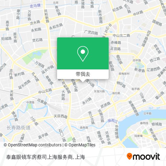 泰鑫眼镜车房蔡司上海服务商地图