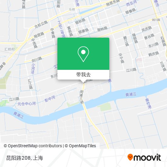 昆阳路208地图