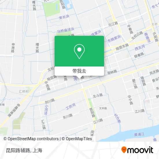 昆阳路辅路地图