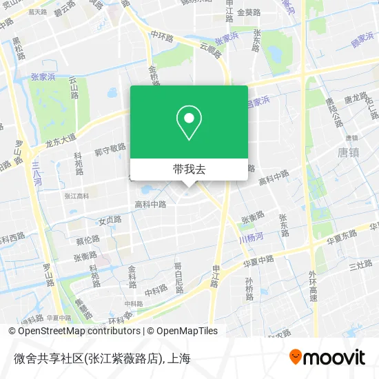 微舍共享社区(张江紫薇路店)地图