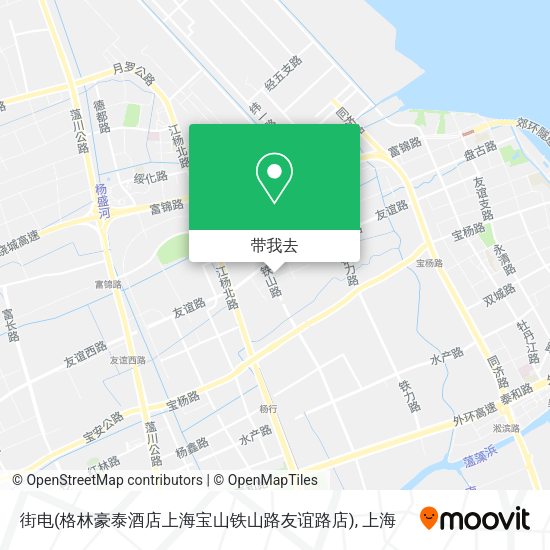 街电(格林豪泰酒店上海宝山铁山路友谊路店)地图