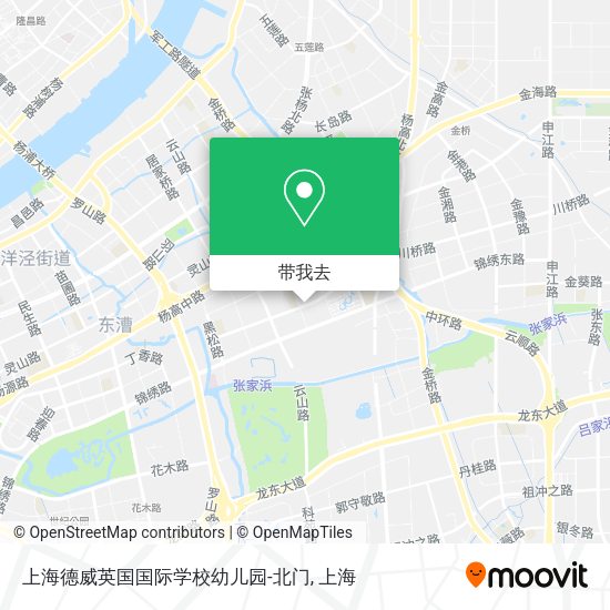 上海德威英国国际学校幼儿园-北门地图