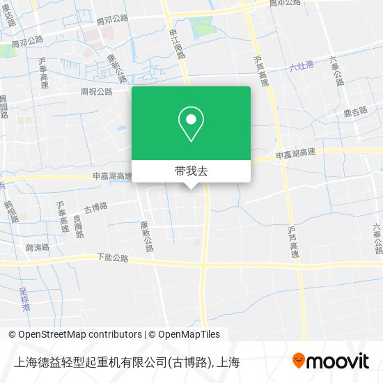 上海德益轻型起重机有限公司(古博路)地图