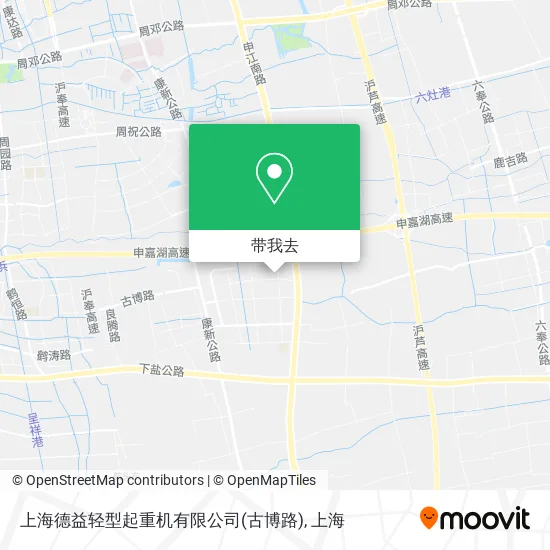 上海德益轻型起重机有限公司(古博路)地图